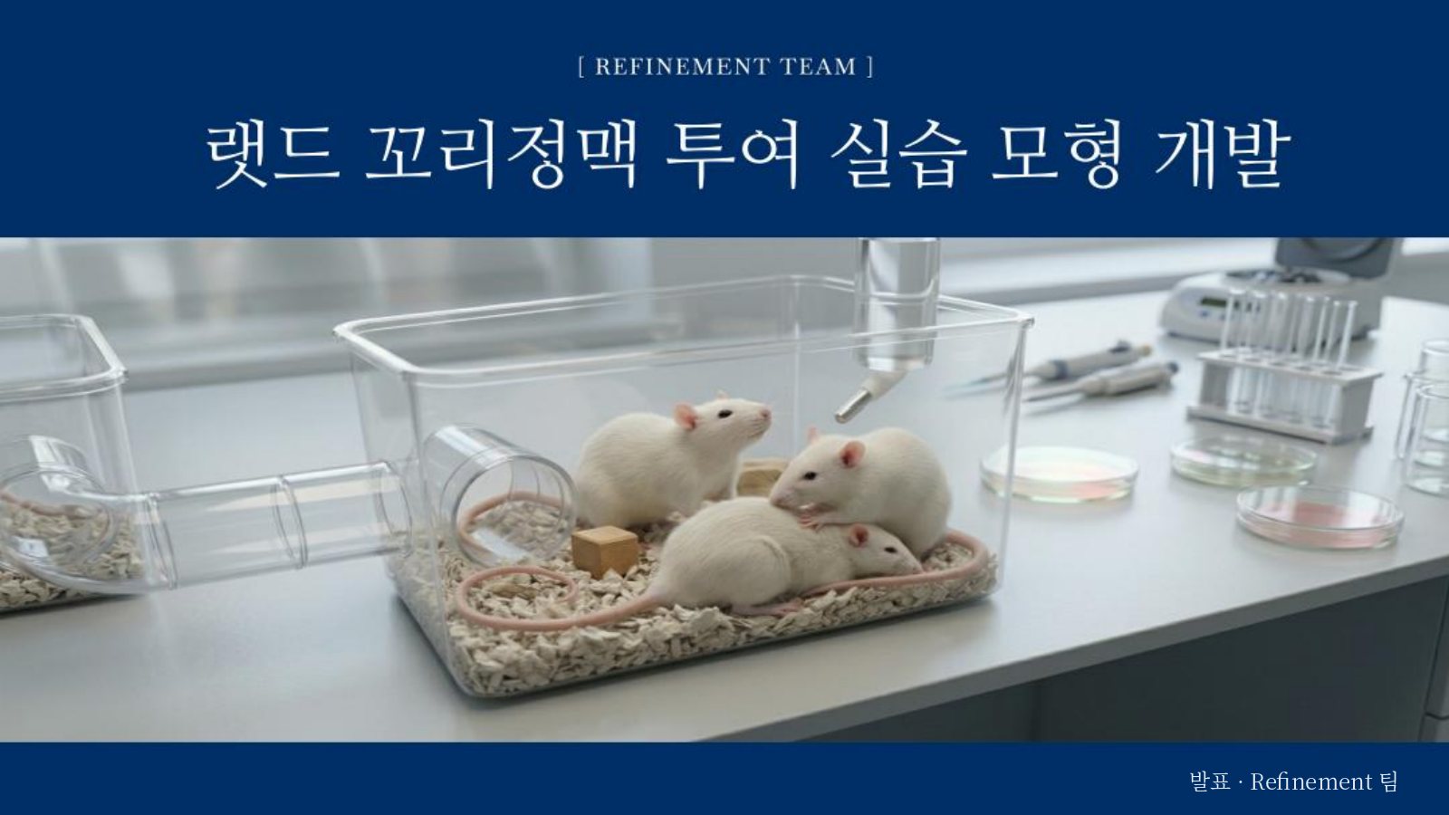 1. 표지 · 랫드 꼬리정맥 투여 실습 모형 개발